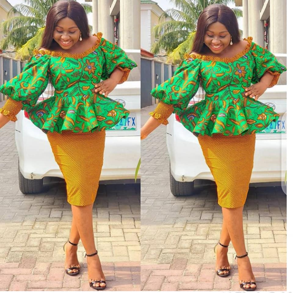 Ankara Skirt and Blouse for Weddings 2020/ 2021