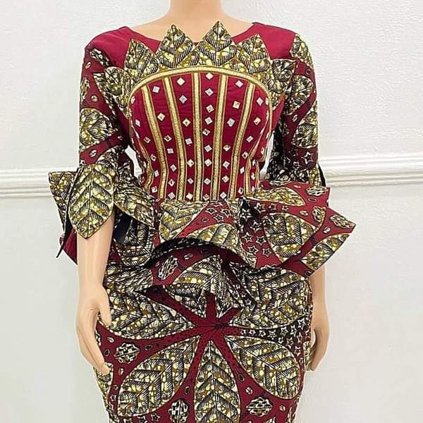 2020/2021 Ankara Skirt and Peplum Blouse Styles