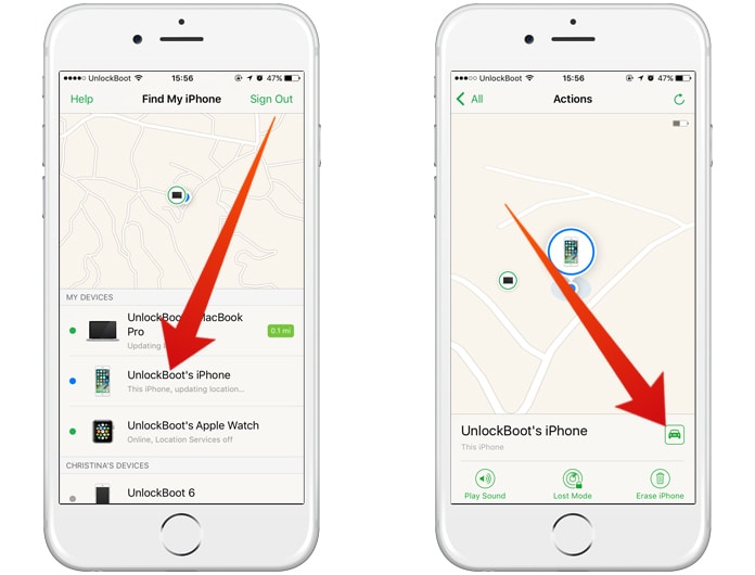 How to find a lost iPhone, even if it's dead or offline:Using someone else's iPhone or iPad