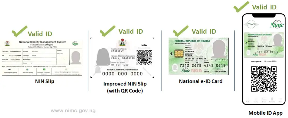 valid IDs